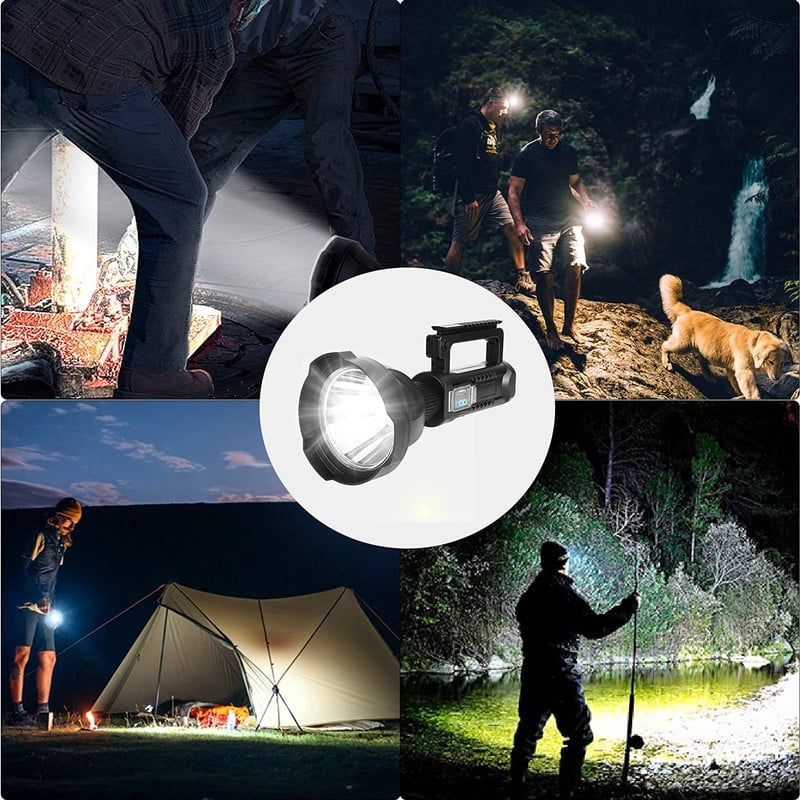 ⏰Promoción último día 49% DE DESCUENTO-Linterna de mano recargable Spotlight gothems1
