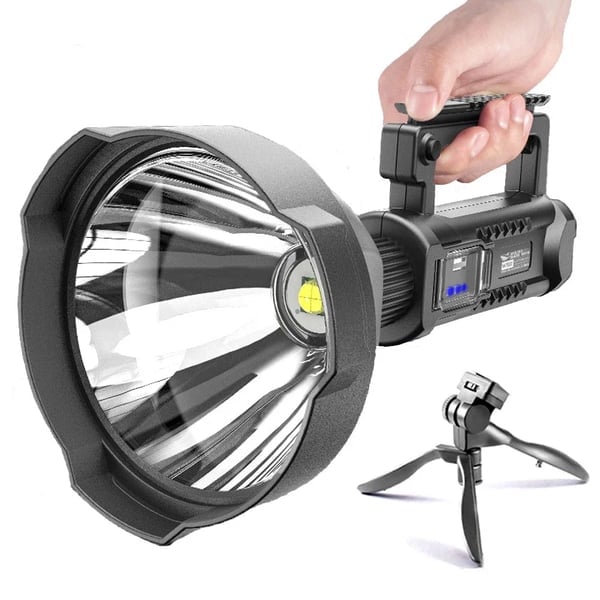 ⏰Promoción último día 49% DE DESCUENTO-Linterna de mano recargable Spotlight gothems1