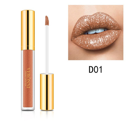 🔥Compre 1 y Llévese 1 Gratis 🔥💫Barra de Labios Líquida Metálica con Purpurina de Diamante