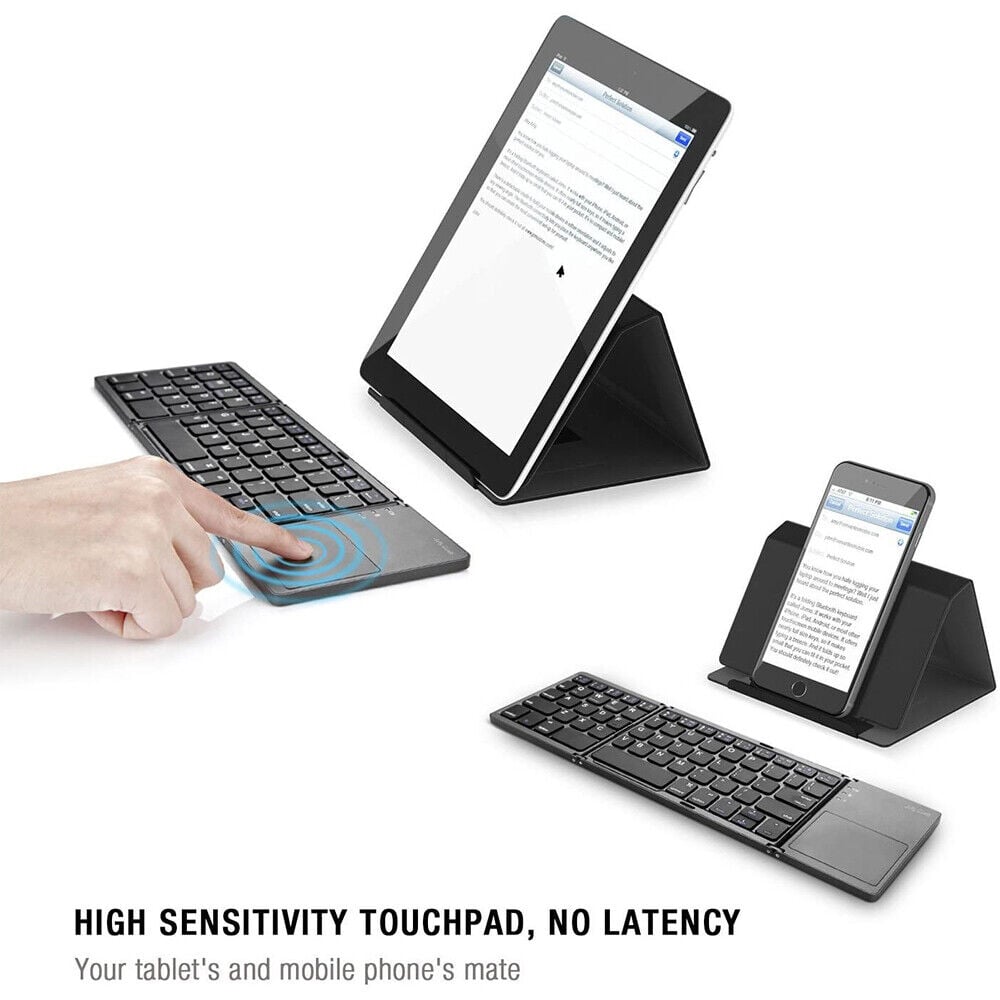 Teclado inalámbrico Bluetooth plegable para teléfono