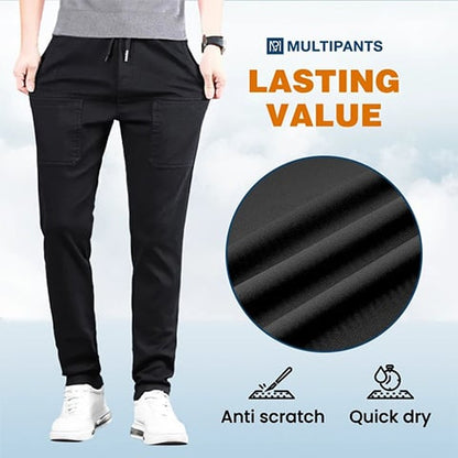 🔥VENTA CALIENTE 49% DE DESCUENTO😎 Pantalones Multi - Pantalones cargo duraderos con gran elasticidad y múltiples bolsillos