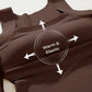 Camiseta de tirantes térmica con cuello en U y sujetador incorporado para mujer