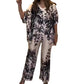 💕HOT SALE 49% OFF💕Conjunto casual de 2 piezas estampado botánico para mujer