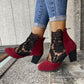 Tacones altos de encaje elegantes para mujer en verano