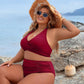 👙 Trajes de baño con control de abdomen Modestos conjuntos de bikini de cintura alta