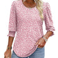 🌞Verano Hot Sale 49% OFF - Blusas informales de manga 3/4 con puños fruncidos para mujer
