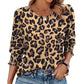 🌞Verano Hot Sale 49% OFF - Blusas informales de manga 3/4 con puños fruncidos para mujer
