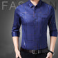 Camisa fina sin planchado para hombre