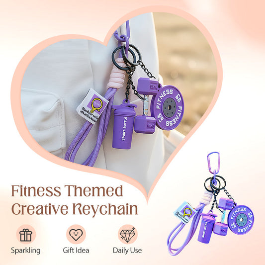 Creative Fitness Themed Keychain