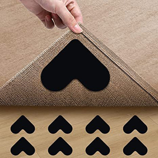 Sujetadores Antiderrapantes Reutilizables para Tapete en Forma de Corazón