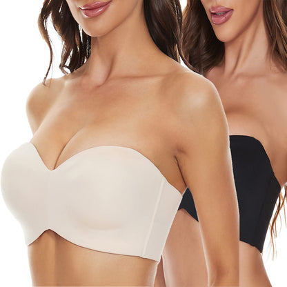 🔥Oferta de último día 49%🔥PLUS SIZE Promotion-Sujetador bandeau con tiras extraíbles