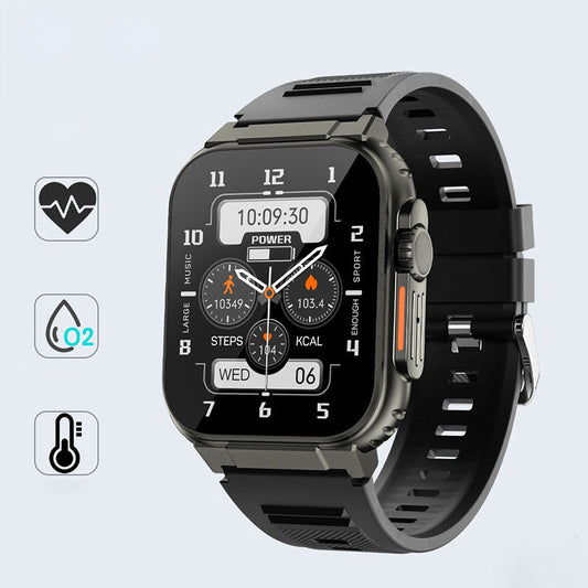 Reloj deportivo bluetooth impermeable con monitorización de la salud y pantalla táctil HD Full de 1,96 pulgadas