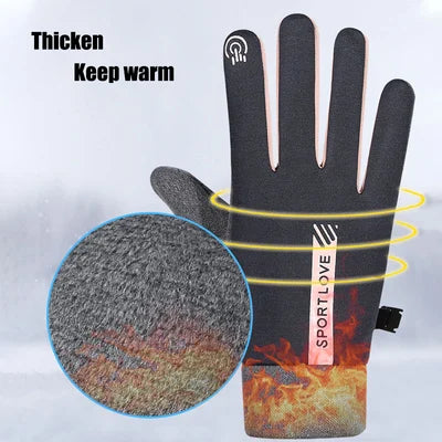 Guantes impermeables con pantalla táctil antideslizante y resistentes al frío